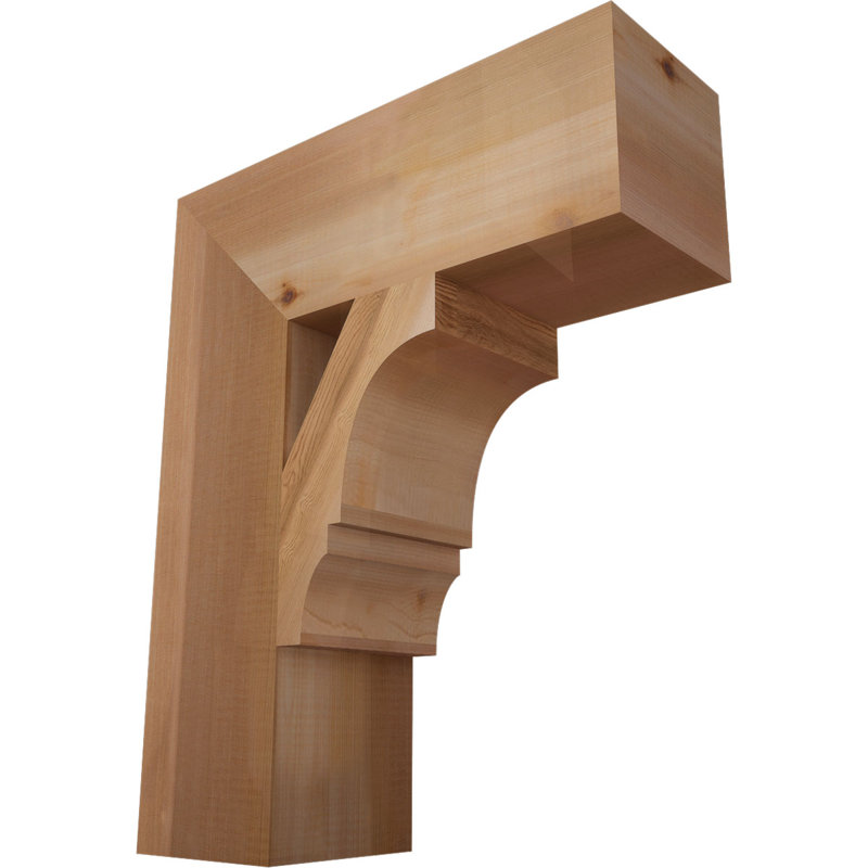 Support de bloc Balboa, Cèdre rouge de l'Ouest lisse, L 5 1/2 po x P 18 po x H 22 po