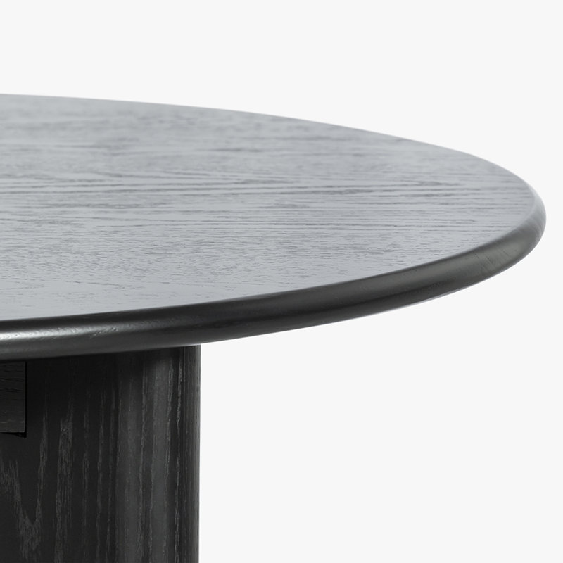 Table de salle à manger 52 ", Noir