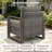 Palomares 8-Piece Outdoor Conversation Set With Swivel Gliders And Square Fire Pit Table, 9-Person Wicker Patio Seating With Armchairs-1415362184-1415362228