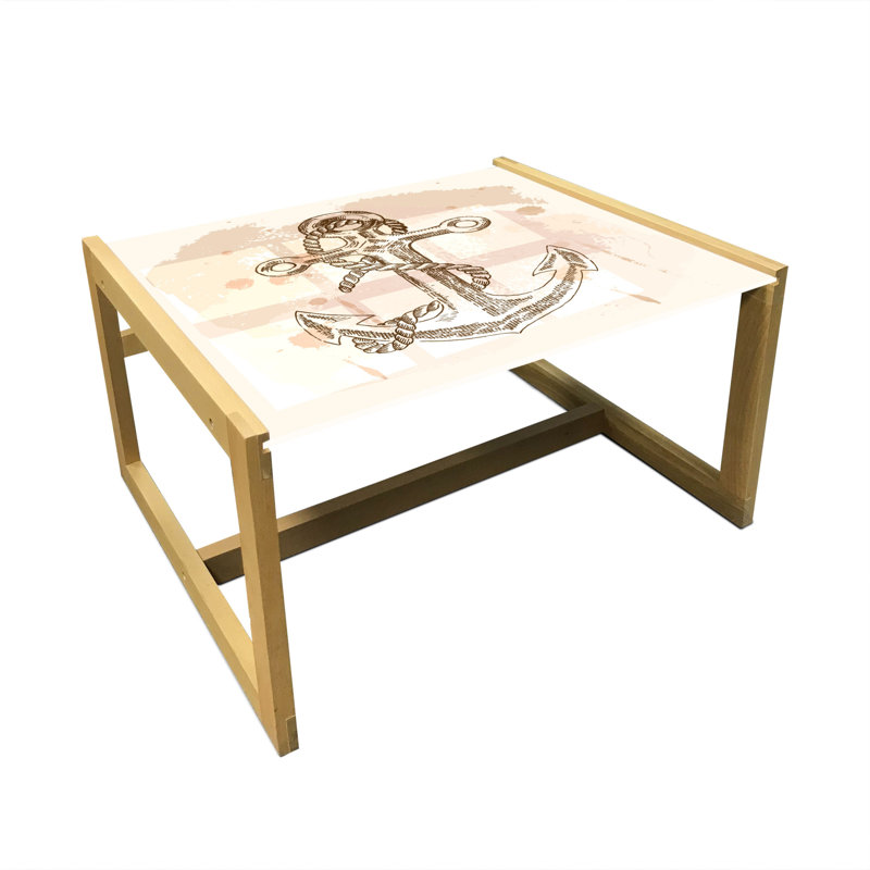Jamesthomas Trestle Coffee Table, 40cm H x 74cm W x 62cm D