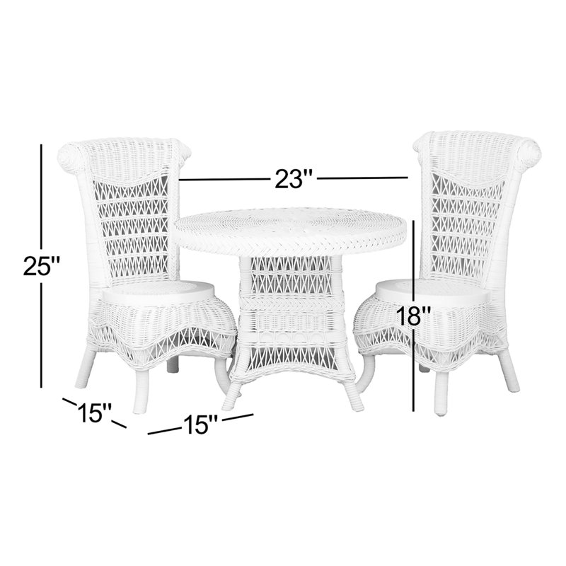 Glick Kids 3 Piece Solid Wood and Chair Set, Carousel