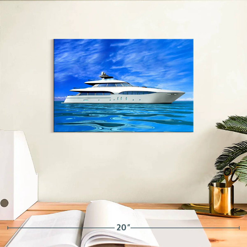 Bateau de luxe Mehar Blue Sky, H 8 po x l 12 po