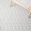 Tapis géométrique ivoire en laine et coton tissé à la main Brocklesby-1225897646