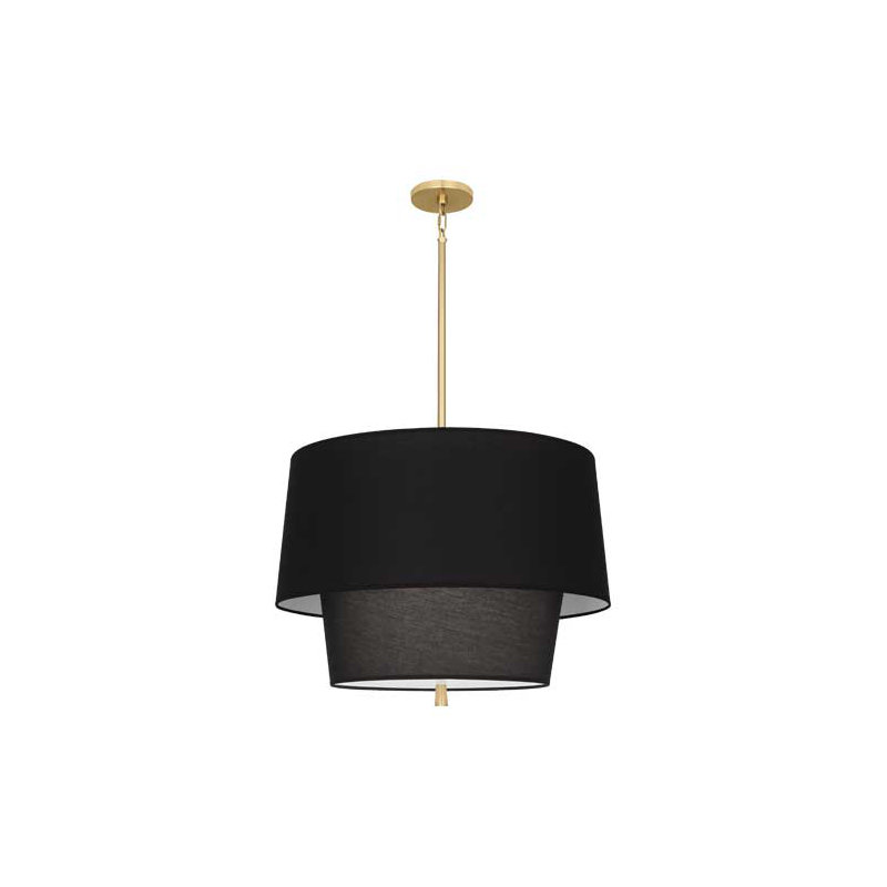 Decker 3 - Light Chandelier, Modern Brass