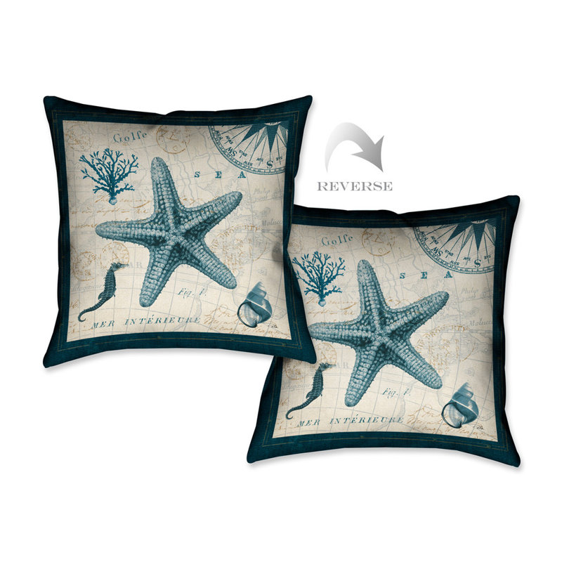 Ocean Life Throw Pillow
