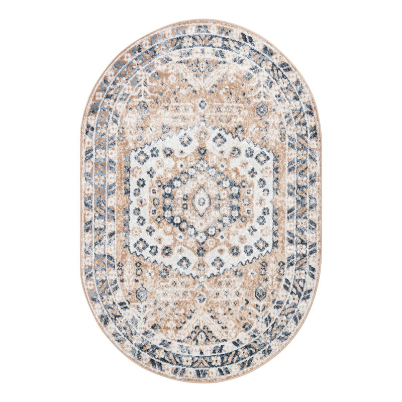 Braaten Oriental Indoor Rug, Oval 4'1" x 6'1"