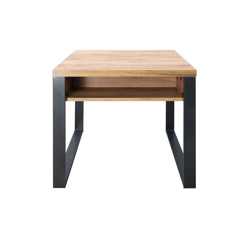 Table de bout à 1 tiroir Albbrt, Chêne doré