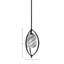 Suspension Albreda Stem Hung Mini présentée en fini granit foncé avec un verre fumé carré de 8,9 cm (3,5 po)-90932949