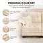 Canapé modulaire en chenille avec 4 coussins-129444429-129444432
