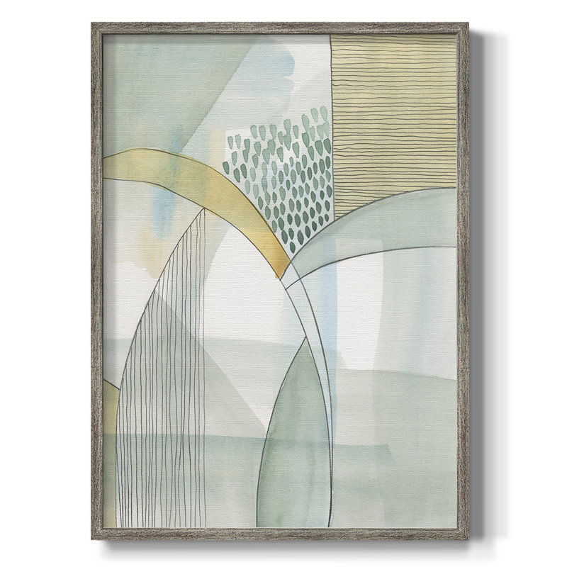 «Mint Reflection I», reproduction encadrée - bois massif, H 11 po x l 9 po