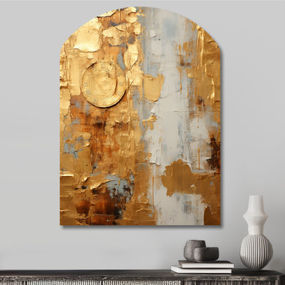 Geralyn - Abstract Painting Arch Shape Assymterical Wall Art