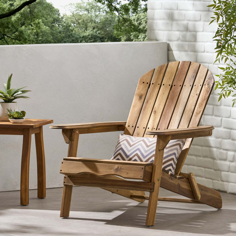 Malibu Adirondack Chair, Natural Stained