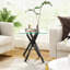 Table de bout carrée en verre transparent 17,72 po-89752719-133323150