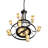 52" Wide Nehring 9 Light Chandelier