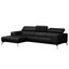 Blagovesta Genuine Semi-Aniline Leather Corner Sofa with Upholstered Frame-1093460020-1093460018