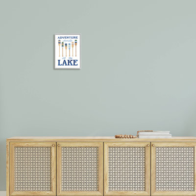 «Adventure Awaits At Lake Oars», estampe numérique par Deb Strain