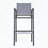 Noverra Outdoor Patio Barstool with PVC-coated polyester Sling and Wood Accents