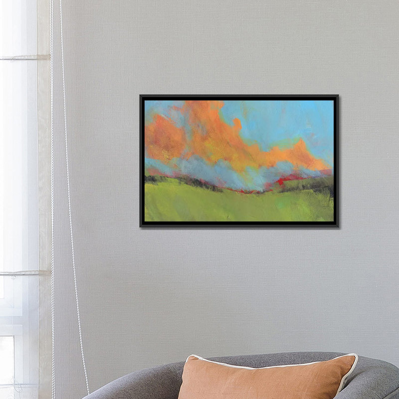 « last of light », impression sur toile, H 18 po x l 26 po x P 1,5 po, Toile avec cadre noir, Pas de tapis