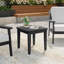 Table d'appoint d'extérieur en bois de teck Marlo-114980232