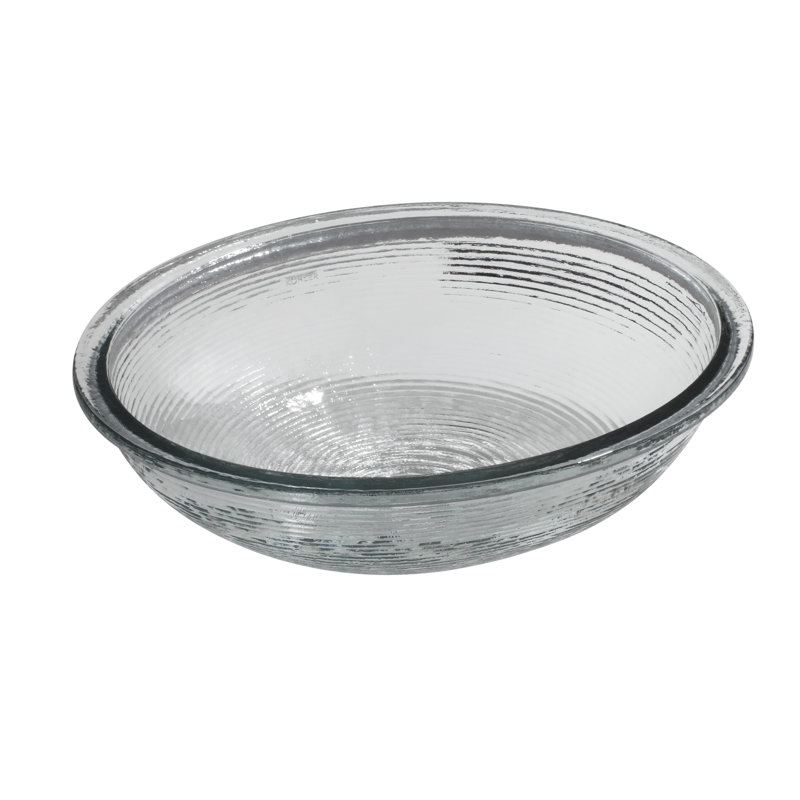 Kohler Whist, Artist Editions Oval Glass Undermount Bathroom Sink, Ice