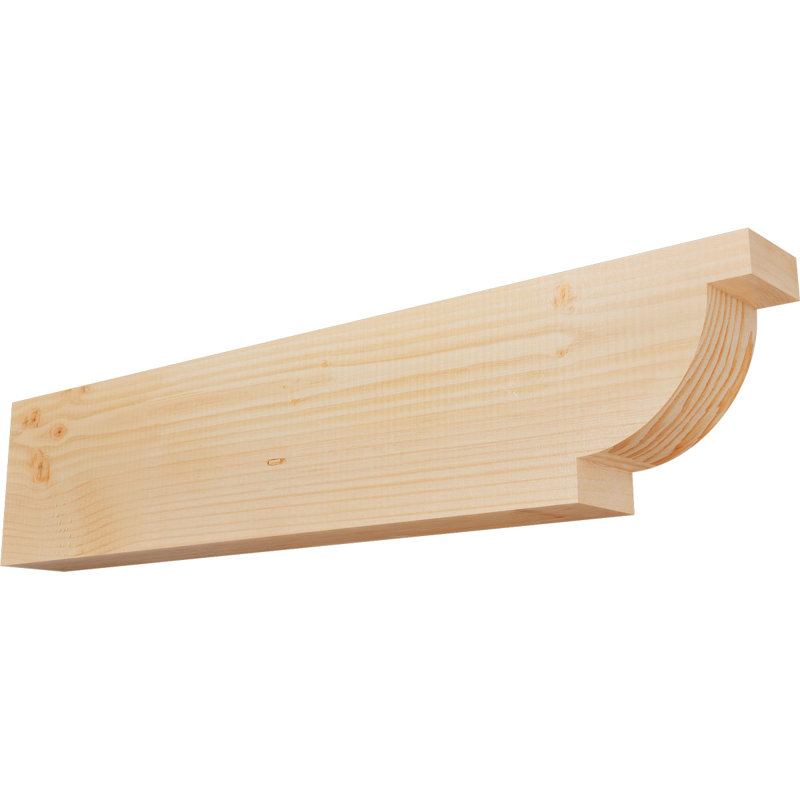 Queue Alpine, Sapin de Douglas, H 8 po x l 36 po x P 3,5 po