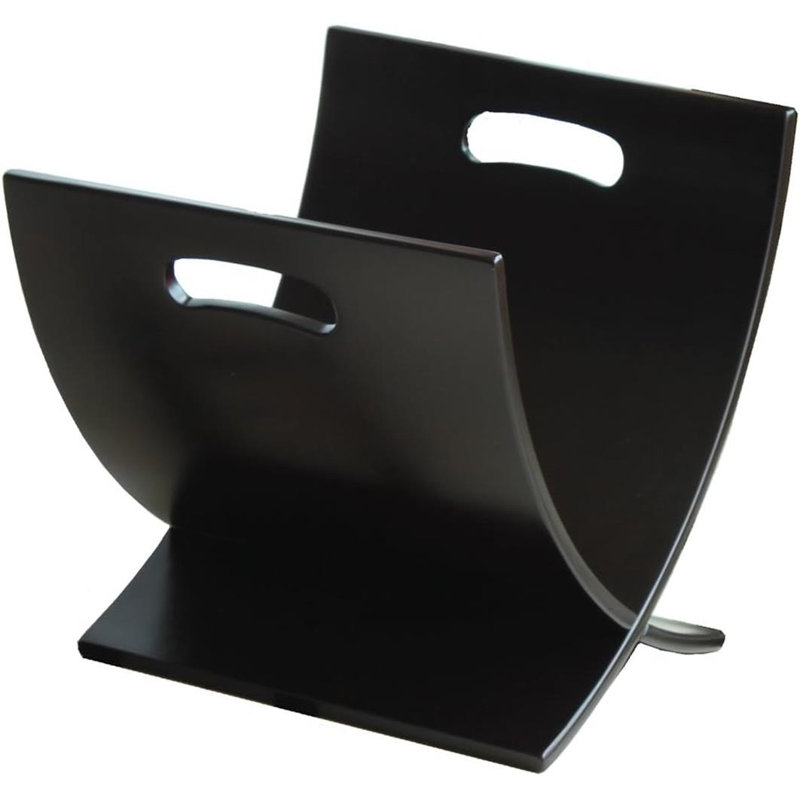 Porte-revues contemporain en bois, espresso