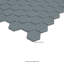 Carreau de mosaïque de plancher et de mur en porcelaine brillante hexagonale bleue 10 po x 11 po Blue Maris