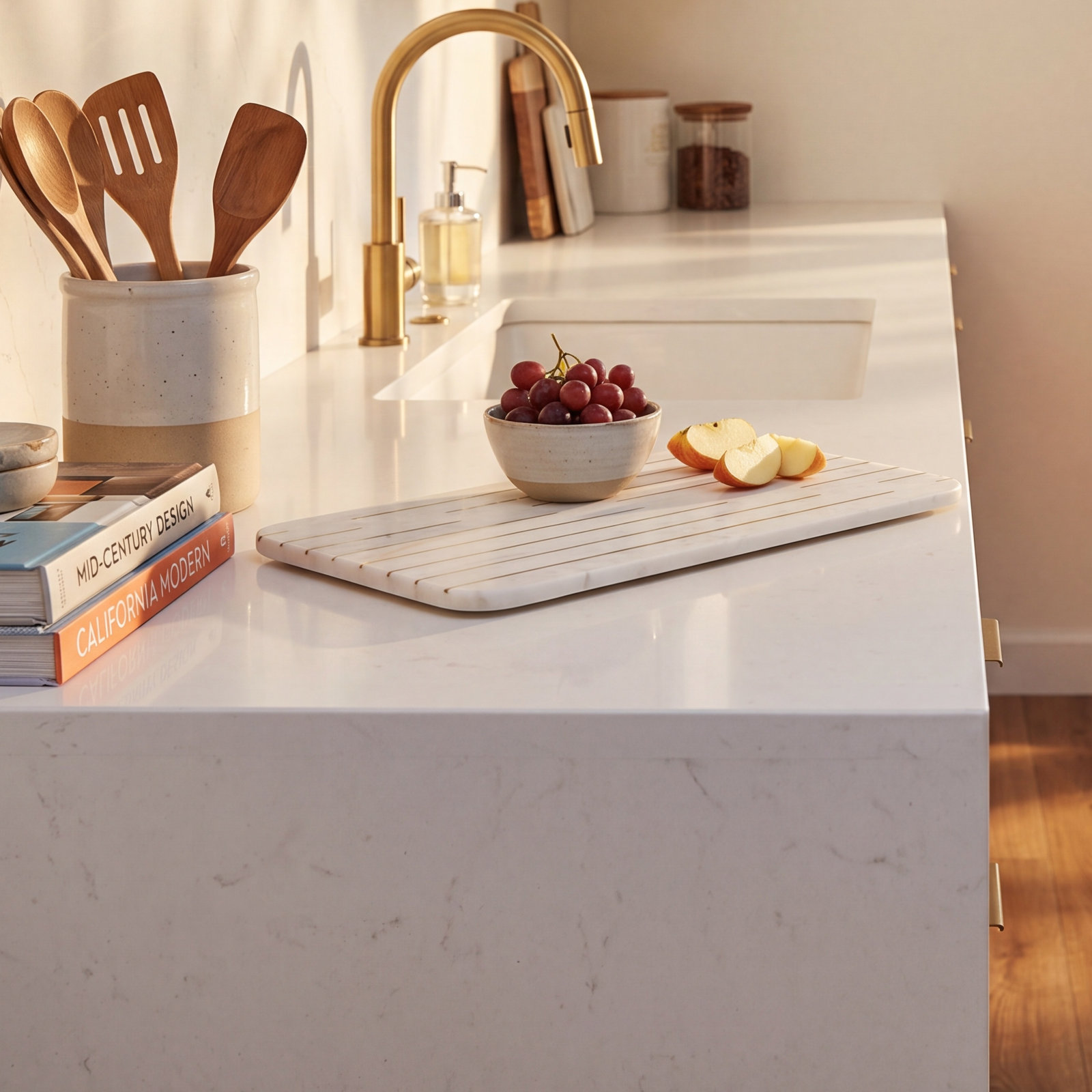 Alban Rectangular Marble Cutting Board