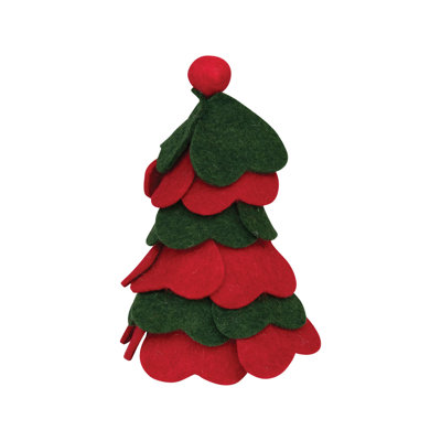 Arbre en feutre de laine avec pompon