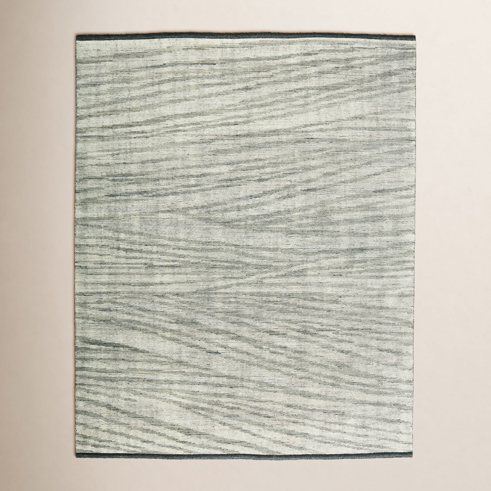 Westergard Handmade Wool Gray Rug, Rectangle 8' x 10'