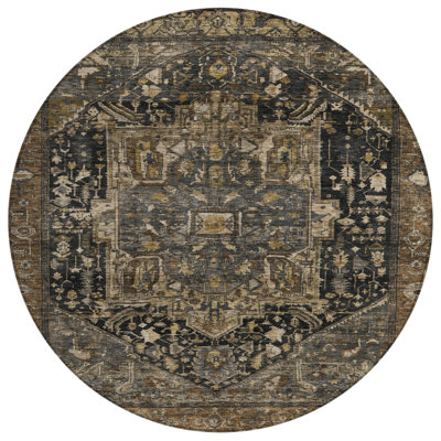 Tapis d'intérieur rond 8 po