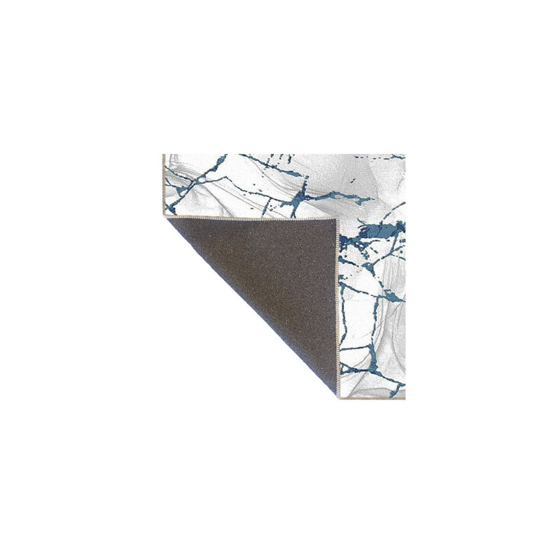Tapis lavable Marble Stone, Sous-tapis carré 3 pi 3 po inclus