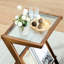 Table de chevet décorative - Pratique et pratique pour la chambre à coucher, table basse en verre