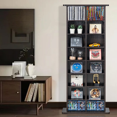 Wood 12.7cm H Media Shelves