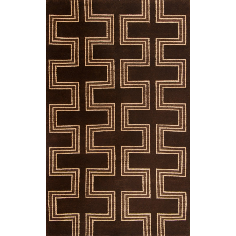 Ralph Lauren Turning Path Wool Geometric Rug, Rectangle 5' x 8'