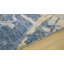 Tapis bleu / crème en laine tissé à la machine Berghildur-1769051389