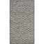 Tapis ivoire / gris foncé en coton tissé à plat à la main Alphy-392734434