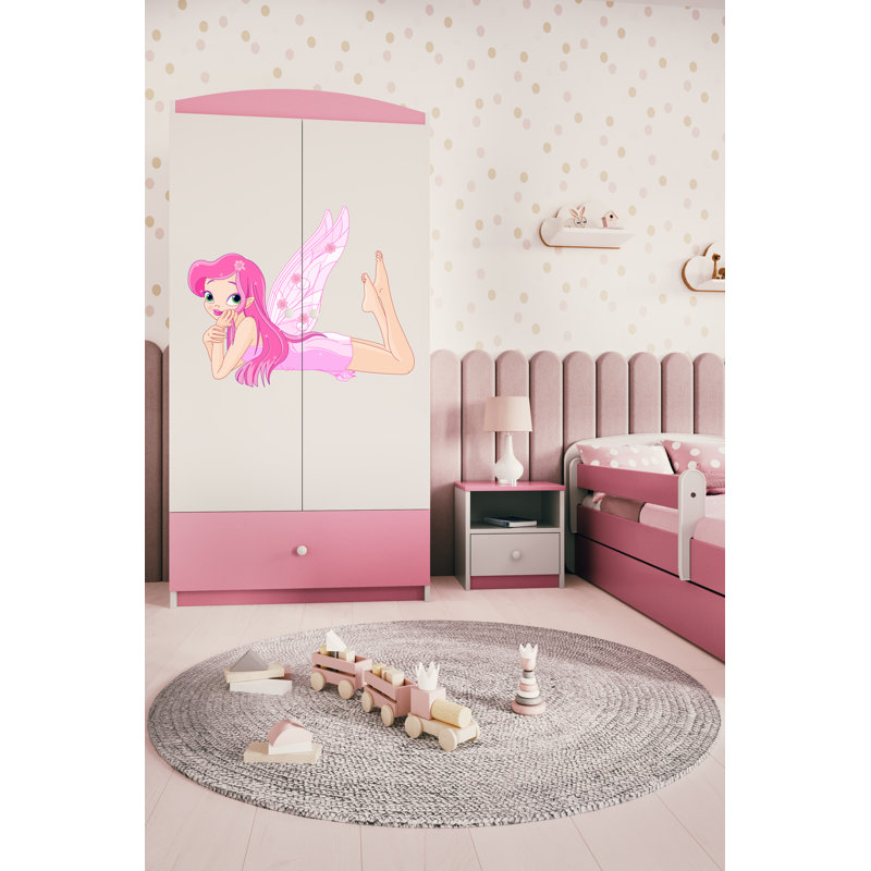 Cicero 2 Door Wardrobe, Pink