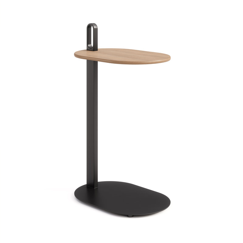 Alden Laptop Table, European Beech, Jet Black