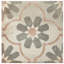 D'Anticatto Decor Florence 9" x 9" Porcelain Patterned Wall & Floor Tile