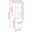Highboard 50X35x180 Cm Engineered Wood-1897897320