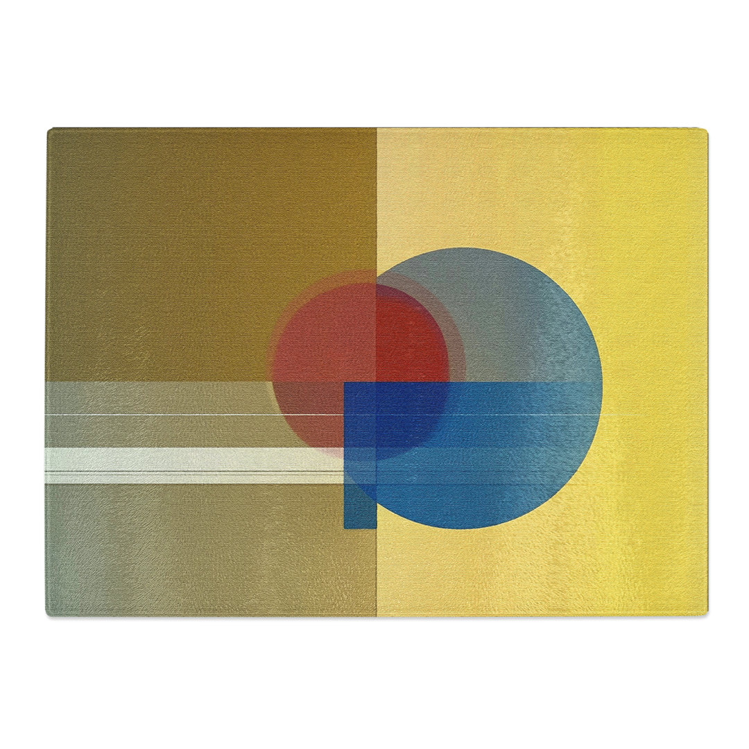 Minimalist Geometric  Glass Chopping Board