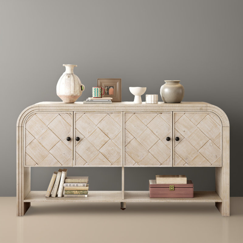Console 59,82 po, Beige brun