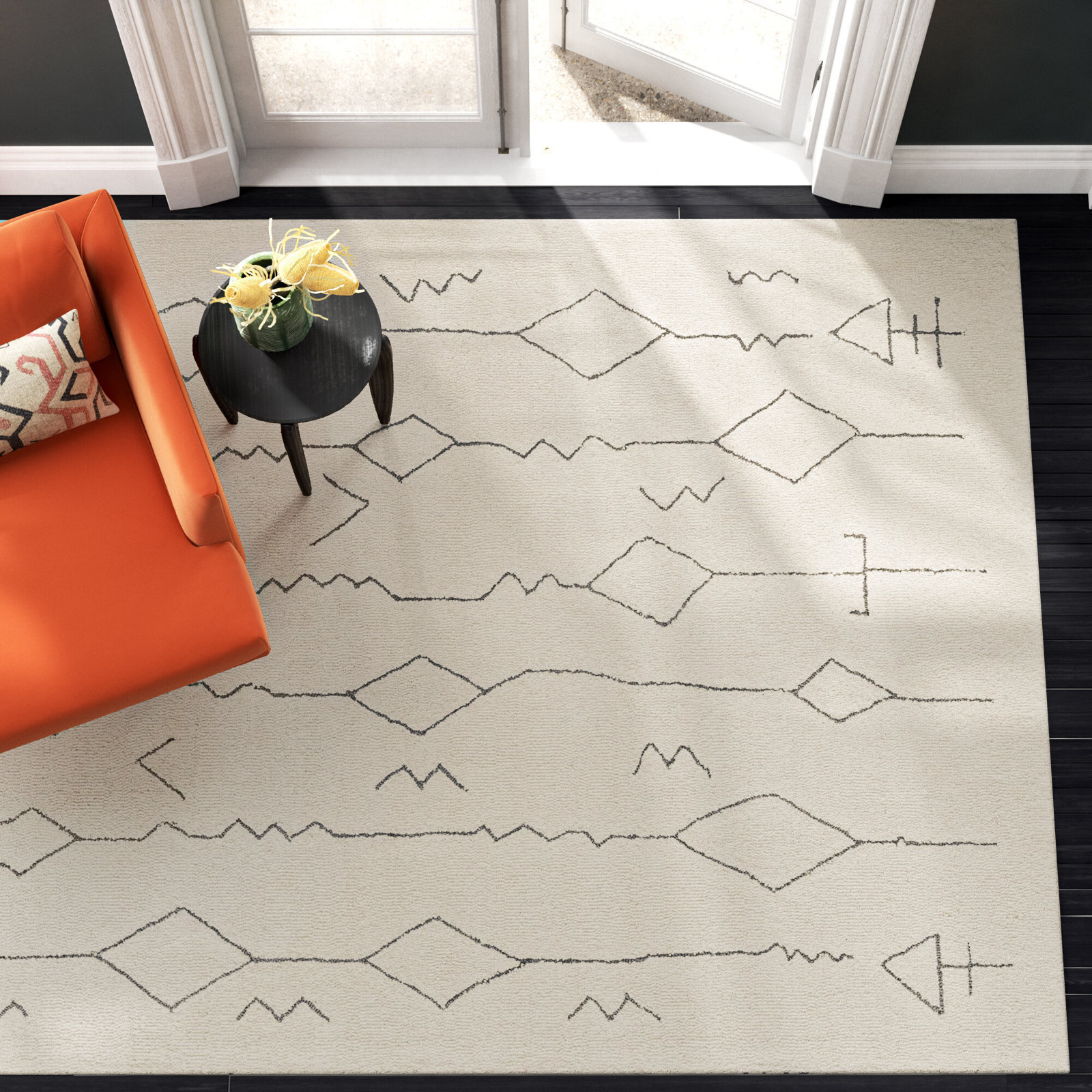 Dena Hand-Woven Rug, Rectangle 6' x 9'