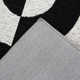 Rectangle Carino Abstract Flatweave Recycled P.E.T. Area Rug in Black/White