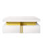 Table basse moderne carrée avec 4 tiroirs-692370475