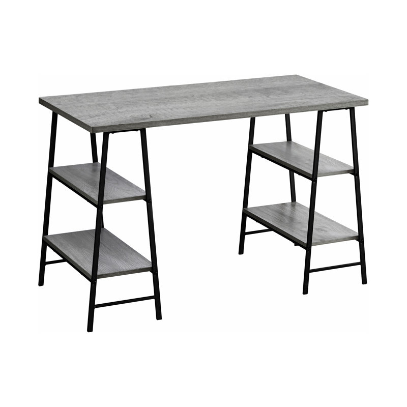 Bureau d'ordinateur, Gris / Noir