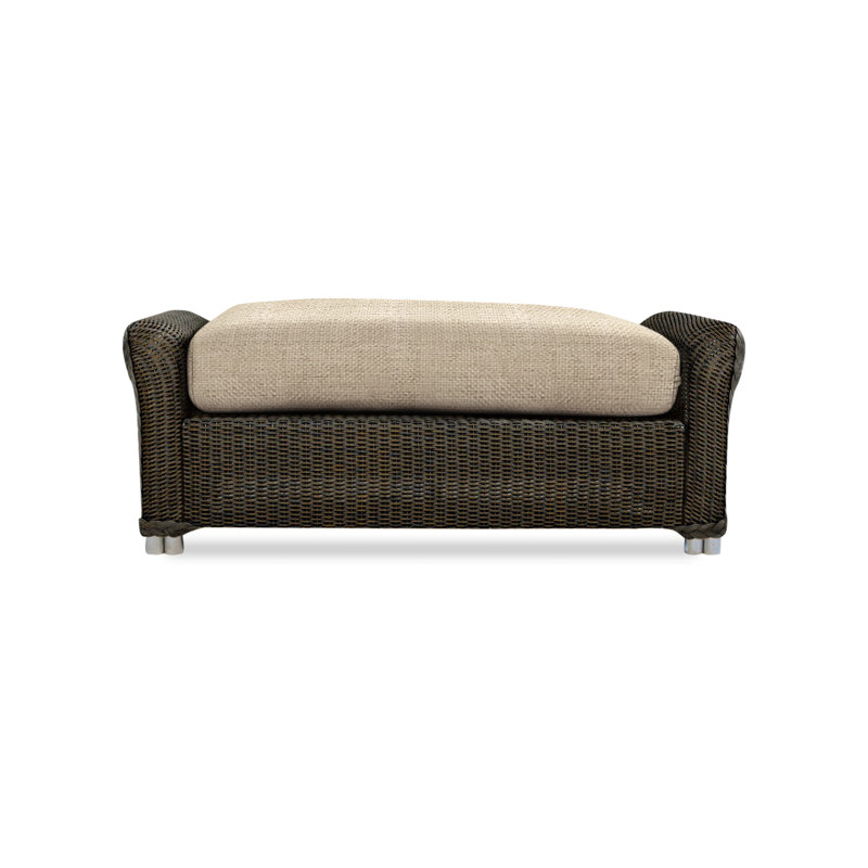 Reflections Outdoor Ottoman, Sandberg Flax, Mink