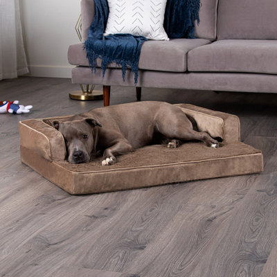Plush & Velvet Comfy Couch Sofa-Style Pet Bed