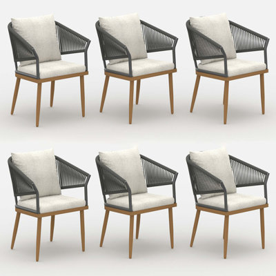 Outdoor Patio Dining Armchair with Cushion